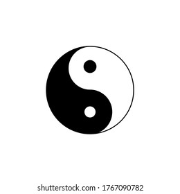 vector icon yin and yang for eps 10