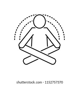 Vector icon for  yoga  