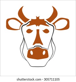 Vector icon for your design cow