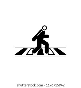 Vector icon for zebra  crossing