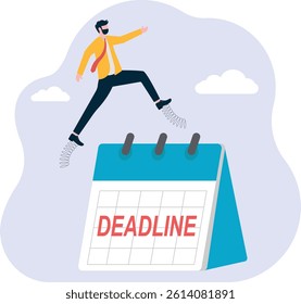  Vector IconBusiness deadline. Lack of Time, Work Productivity, Business Working Process Organization.

