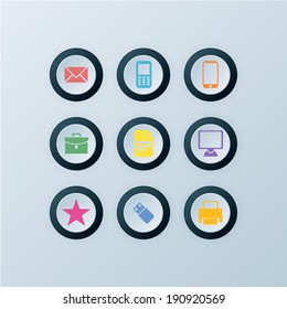 Vector Icons 9 Set