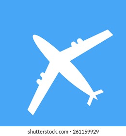 Vector icons of the aircraft. 