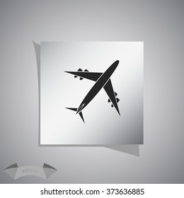 Vector icons aircraft