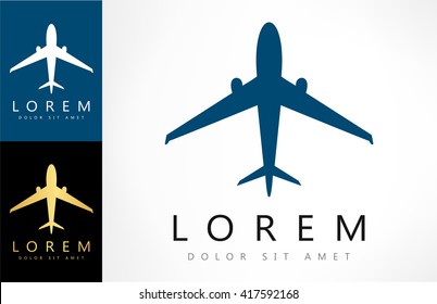 Vector icons aircraft