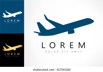 Vector icons aircraft