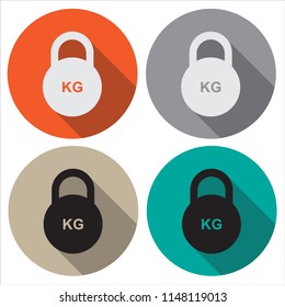 Vector Icons. Badge weight. Spotr. Badge in a flat design. For the web concept and mobile devices.