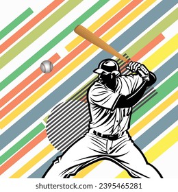 Vektorsymbole von gekreuzten Baseballbällen