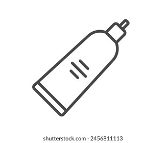 Vector icons of beauty, cosmetics and care. Bottle, jar, shower gel, face cream, body lotion, spray, ointment, paste.