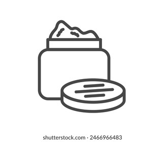 Vector icons of beauty, cosmetics and care. Bottle, jar, shower gel, face cream, body lotion, spray, ointment, paste.