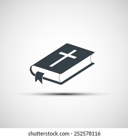 Vector icons of the Bible