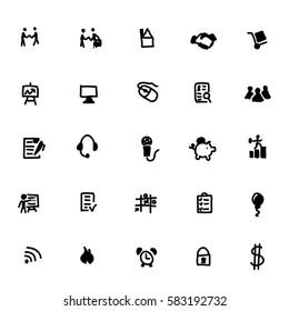 Vector icons of black sketch.