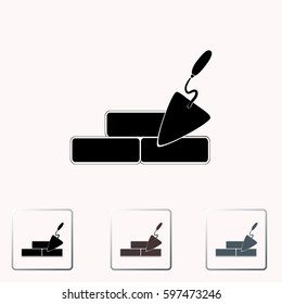 Vector icons brickwork