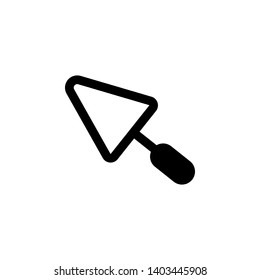 Vector icons brickwork and building trowel