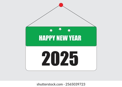 Vector icons calendar 2025. Symbols of new year with numbers 2025.isolated on white background vector icon 2025