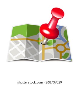 Vector icons cards and pins