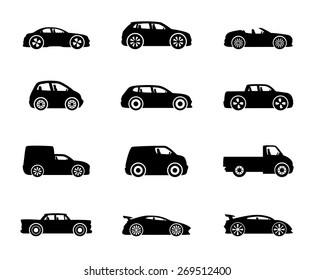 Vector icons. Cars.