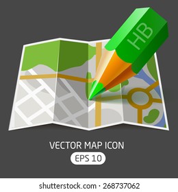 Vector icons cartography