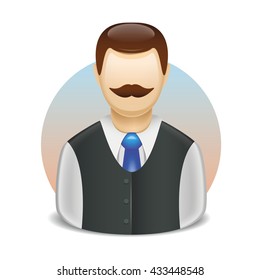 vector icons of characters users employees hierarchy