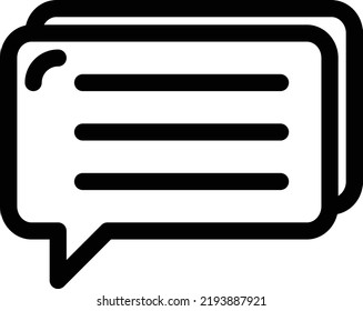 Iconos vectores Estilo Lineal de Chat. Pixel Perfecto y Editable Stroke.