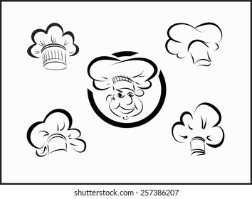 vector icons chefs and hubcaps