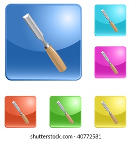 vector icons of chisel
