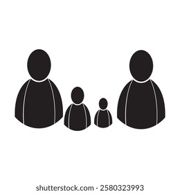 Vector icons. Collection of teams, people, gathering points, groups, families, communities and more. Vector illustrations. Easy to change to any color.