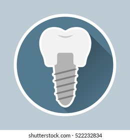 Vector icons for dental clinics, orthodontics, dental implants, orthopedics. Dental icon.