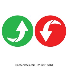 Vector icons of directional arrows. Icon for the site