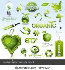 vector icons: eco & bio II