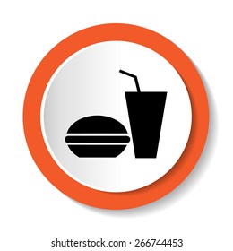 Vector icons Fast Food