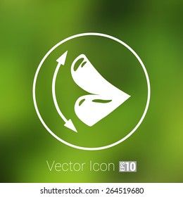 Vector icons of female lips print vector