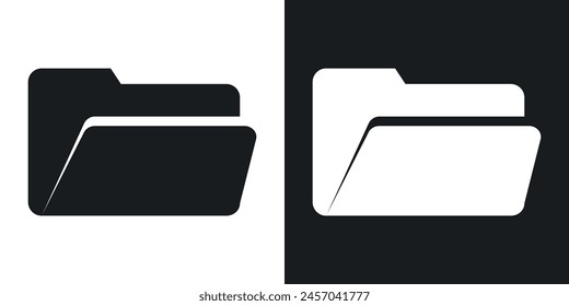 Vector Icons for File Management and Digital Organization in Offices