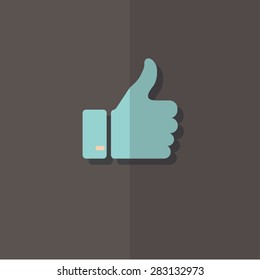 Iconos vectoriales "dedo arriba"