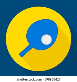 Vector icons in flat design on the theme sport.