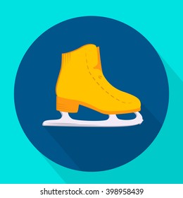 Vector icons in flat design on the theme sport.