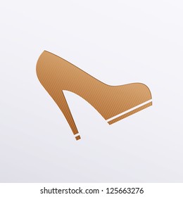 Vector icons of footwear
