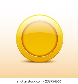 Vector icons with gold coin