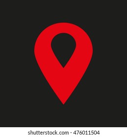 Vector icons, gps navigation, business card print.