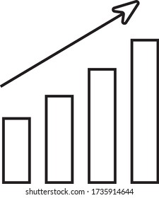 
iconos vectoriales, gráfico, crecimiento, símbolo gráfico