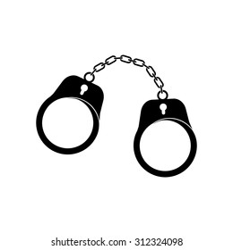 vector icons of handcuffs
