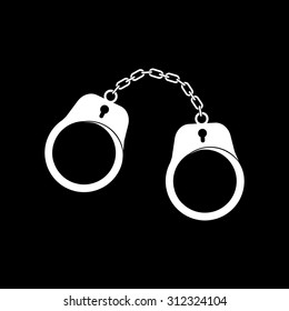 vector icons of handcuffs