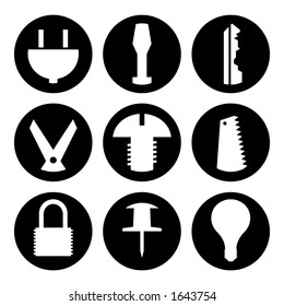 Vector Icons of Hardware Tools