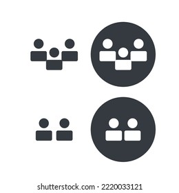 Iconos vectores para humanos, personas con discapacidad