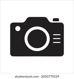 Iconos vectores Ilustración de un icono de cámara y fotografía