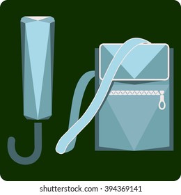 vector icons with the image of men's clothes for the online store