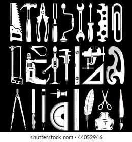 vector icons of instruments