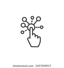 Vector Icons for Interactive Devices: Touch and Click Operations