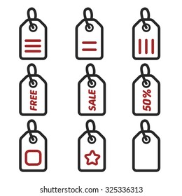 Vector Icons Label Sticker