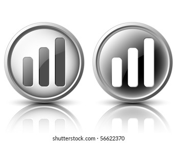 Vector icons in the light and dark tones for web design